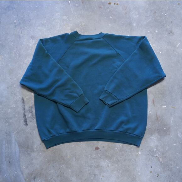 Vintage 90s Fruit of the Loom Blue and Green Sweatshirts - Picture 6 of 10